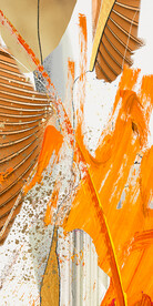 抽象几何玄关装饰画