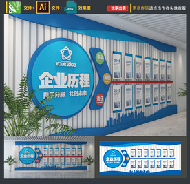 公司发展历程文化墙