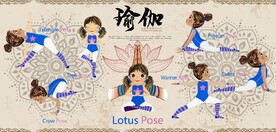 印度瑜伽健身馆背景墙壁画