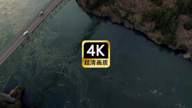 短视频素材航拍跨海大桥