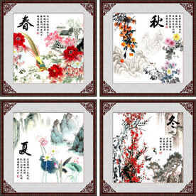 国画春夏秋冬