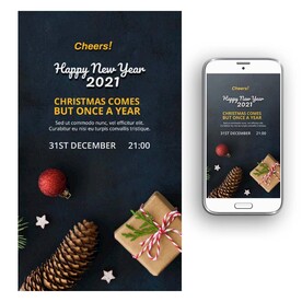 圣诞新年礼品海报