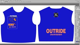 时尚英文网球运动元素卫衣印花