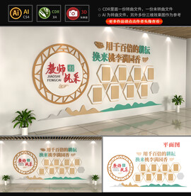 教师风采文化墙