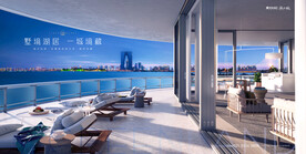 城市 湖景 豪宅地产广告