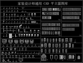 家装设计师通用 CAD平立面图