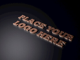 立体字效果样机 智能贴图