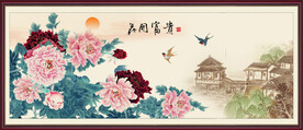 国画牡丹