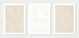 抽象线条装饰画