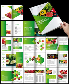 绿色健康食品有机蔬菜水果画册