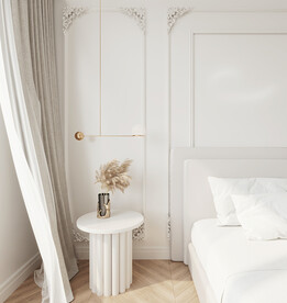 现代法式卧室床头