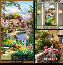 欧式田园水景装饰画