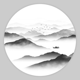 水墨山水画