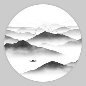 水墨山水画