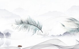 意境 山水中式画 TIF分层图