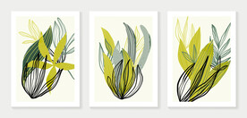 植物叶子装饰画