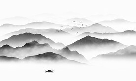 水墨山水画