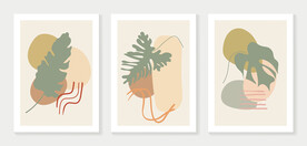 简约植物装饰画