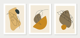 简约植物叶子装饰画