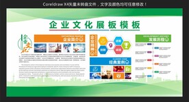 企业文化展板模板
