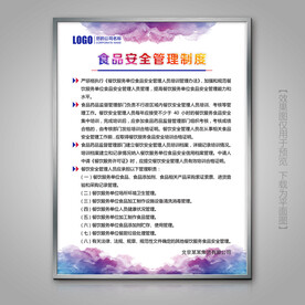 中国风食品安全管理制度牌下载