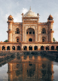 数字油画装饰画素材泰姬陵