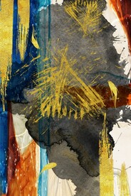 抽象北欧油画玄关装饰画