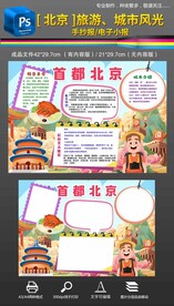 我的家乡北京城市风光旅游手抄报