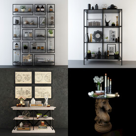 LOFT工业风装饰架摆件装饰集