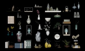 新中式摆件组合