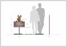 文明遛狗标识牌