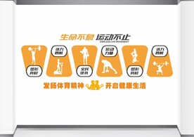 健身房文化墙