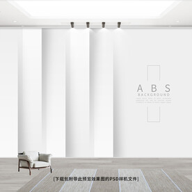 现代时尚灰白工装背景墙纸