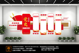 学习教育党史文化墙