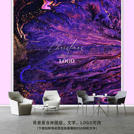 抽象艺术纹理波浪玄关背景墙