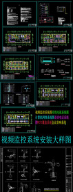  视频监控系统安装大样图