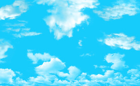 蓝天白云空天花板