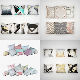 一套现代抱枕组合