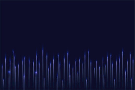 蓝色声波均衡器背景