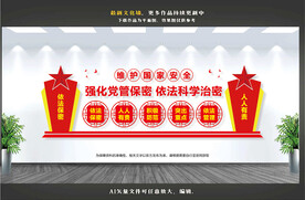 党管保密文化墙