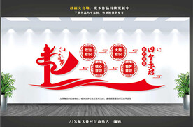 四个意识文化墙