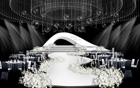 纯白秀场风韩式psd婚礼效果图