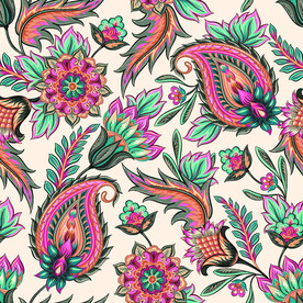 佩斯利涡旋纹 腰果花   