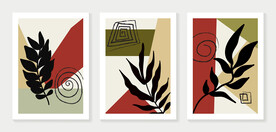 植物叶子装饰画