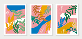 植物叶子装饰画