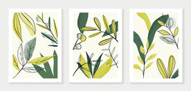 植物叶子装饰画