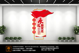 永远跟党走文化墙