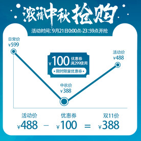 浓情中秋抢购电商店铺装修