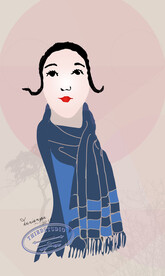 欧美轻奢装饰画摩登女郎