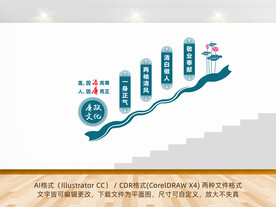 楼梯廉政文化墙